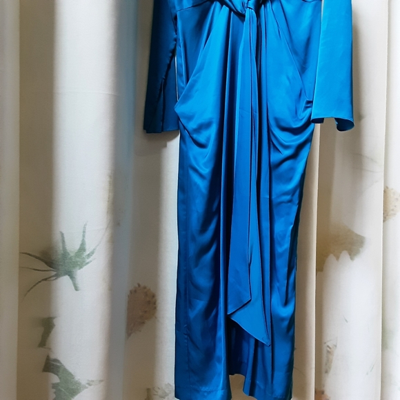 ZARA| Limited Édition Satin Dress With Bow Detail - Picture 14 of 17